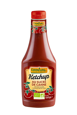 Danival Ketchup flacon rouge (sucre de canne) bio 560g